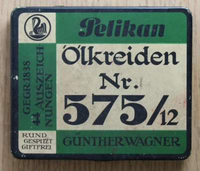 Pelikan Oilkreiden - Nr. Gunther Wagner 575/12 - Caixa de lata vintage - Imagem 1 de 3