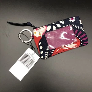 Vera Bradley Reißverschluss Ausweisetui Geldbörse Schlüsselanhänger bemalt Paisley Neu mit Etikett - Bild 1 von 5