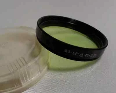 a Yellow-Green 1.4x LZOS 49x0.75 Vintage Light Filter 49mm 1,4x for LENS 1243 - Image 1 of 2