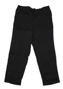 Karen Scott Sport Fleece Knit Mid Rise Solid Pull On Pants Black Womens XL - Picture 1 of 13