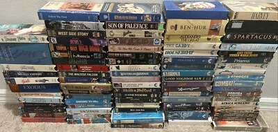 Huge Classic TV Shows & Movies VHS Lot 80+ Tapes Action Comedy Drama Family More - Image 1 of 4