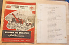 Vintage 1950 Dearborn-Wood Bros. Ford Tractor Corn Picker Parts Book Manual T12