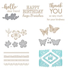 Letter Flower Borders Butterflies Silver Hot Foil Plate & Dies DIY Scrapbooking