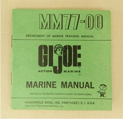Hasbro GI Joe #7700 Marine 1964 de colección manual marino grande MM77-00 T.M. C7 Foto 1 de 4
