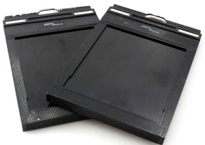 Fidelity deluxe 4x5 / 5x4 Double Dark Slides - Two Included - Large Format Film - Picture 1 of 2
