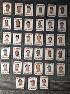1968 TOPPS GAME COMPLETE SET (33) MANTLE AARON MAYS CLEMENTE ROSE - VERY NICE!! - Picture 1 of 7