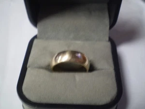 14K Yellow Gold Ladies Men's Band Ring 5.8 grams - Picture 1 of 5