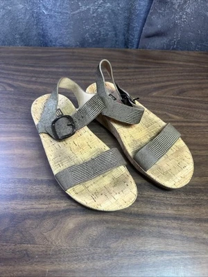 Sandalias FitFlop cuña mujer talla 9, micro-wobbleboard confort marrón Foto 1 de 4