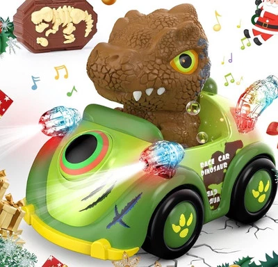 Dinosaur Toys  3-5,Remote Control Car 2.4GHz Monster Trucks with Light & Music - Image 1 of 4