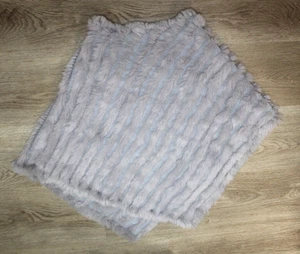 knitted rabbit fur Poncho  - small - Picture 1 of 1