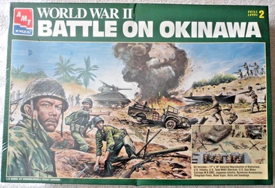 WWII BATTLE en OKINAWA, por AMT ERTL #8202, más de 450 piezas, juego, nuevo, RARO Foto 1 de 4