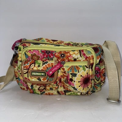 Lily Bloom Multicolored Floral Print 5 Compartment Tote Shoulder Purse Bag - Image 1 of 4