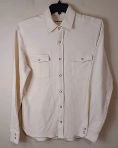 Sobrecamisa Taylor Stitchr polar chaqueta para hombre talla 40 marfil a presión - Imagen 1 de 11
