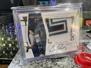 2022 National Treasures Cal Raleigh #109 RPA 4 Color Patch RC /49 On Card Auto! - Picture 1 of 14