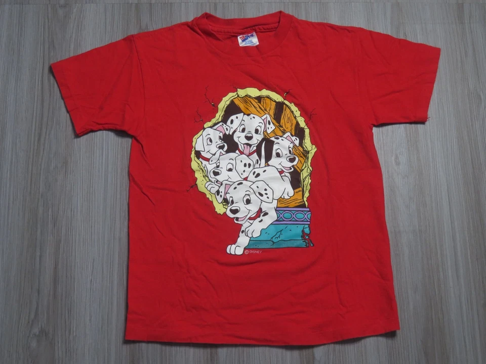 Camisa vintage anos 90 Disney 101 Dalmations tamanho juvenil grande animação pré-propriedade - Imagem 1 de 4