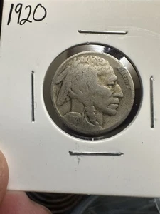 1920 5C Buffalo Nickel - Full Date - Picture 1 of 3