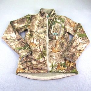 Cabelas Jacket Women XS Brown Camo Zonz Woodlands Camo Fleece Lined Hunting Coat - Picture 1 of 11