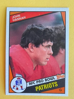 John Hannah  1984 Topps Football Card #137- New England Patriots Hall of Fame - Image 1 of 2