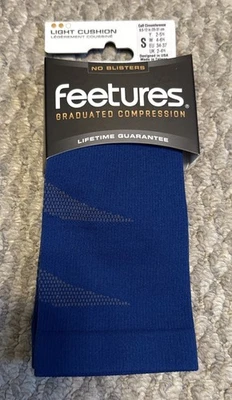 Calcetines acolchados ligeros de compresión graduados Feetures unisex 1 par talla S precio de venta sugerido por el fabricante $45 Foto 1 de 3