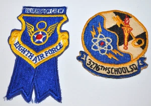 Lot of Two US Air Force Patches - 8th USAF Blueribbon Crew & 3276th School Sq. - Bild 1 von 4