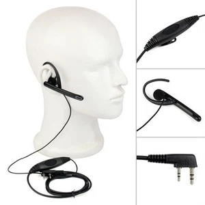 Mic Headset For KPG KPG27D KPG29D Radio 1pc 2-Pin Communication - Zdjęcie 1 z 13
