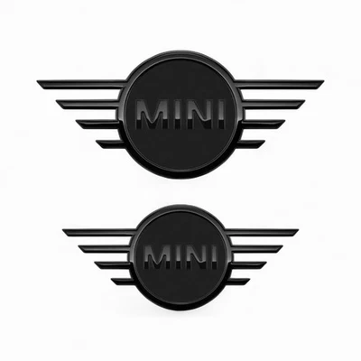 MINI Emblema Distintivo Anteriore e Posteriore F55 F56 F57 Emblema Anteriore e Posteriore Nero 51149880863 + 866 LCI - Immagine 1 di 3