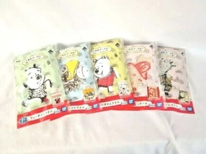 WINNIE THE POOH HAND TOWEL SET OF 5 KINDS HANDKERCHIEF TOWEL DISNEY ICHIBAN-KUJI - Picture 1 of 4