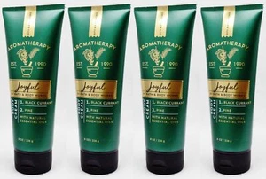 4 Bath Body Works Aromatherapy JOYFUL BLACK CURRANT PINE Cream Lotion 8 oz - Bild 1 von 1