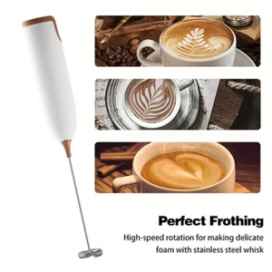 Handheld Milk Frother, Drink Mixer for Coffee, Lattes, Cappuccino & More - Picture 1 of 15