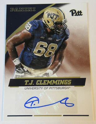 2016 Panini T.J. Clemmings Autographed Rookie Autograph Card (#725c)  - Image 1 of 2