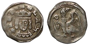 Medieval Hungary Bela IV nd (1235-1270) AR Obol Silver Coin - Picture 1 of 3