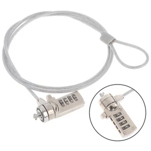 4 Digit Security Password Computer Lock Anti-theft Chain For Notebookx LaptoY.ti - Photo 1/12