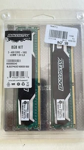 New Micron Ballistix 2 4GB DDR3 1600 game memory UDIMM 1.5V - Picture 1 of 2