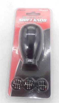 Perilla de cambio manual de uretano negro Pilot PM-2231E Motorsport Foto 1 de 2