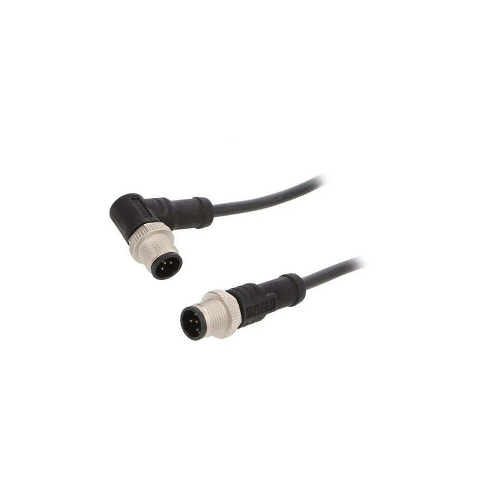 M12A05ML-12AMR-SB001 Kabel: für Sensoren/Automaten PIN: 5 M12-M12 1m Stecker 60V - Image 1 of 1
