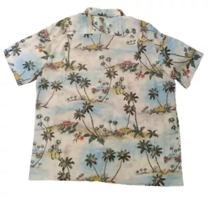 Boca Classics Shirt Adult Extra Large Mens L Hawaiian Button Up Tropical Aloha - Picture 1 of 13