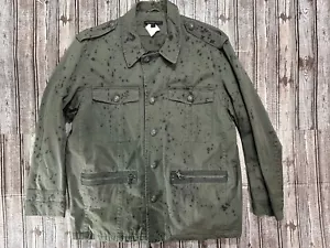 John Varvatos Collection Abstract Military buttons Jacket Coat size XL NWOT $398 - Picture 1 of 7