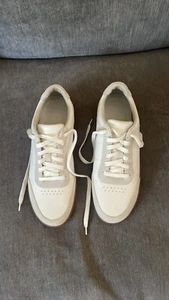 Vince Hombre Blanco Parte Baja Cuero Con Cordones Zapatillas Talla 10.5 Nuevas - Imagen 1 de 5