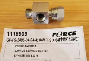 GP-FS2406-04-04-4 Gauge Port Adapter 04MFFS X 04FFSS-4SAE - Picture 1 of 8