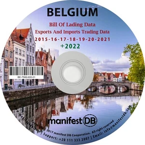 Belgium Exports and Imports Trading | Bill of lading data Disk | manifestDB - Picture 1 of 1