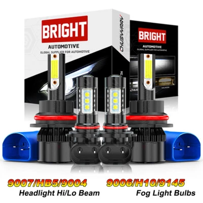 Faros antiniebla altos/bajos LED blancos para Mazda B3000 B4000 2000-2008 Foto 1 de 4