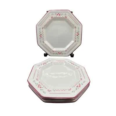 Conjunto de 4 pratos aperitivos vintage Johnson Brothers Madison padrão - Imagem 1 de 3