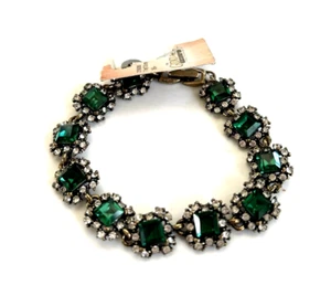 The Gilded Age Timeline by Bead Treasures grün und klar Strass Armband - Bild 1 von 6