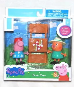 PEPPA PIG & Candy Cat Picnic Time Play Figures Set *NEW* HTF - Picture 1 of 1
