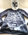 FORTNITE Youth Sz L Skeleton Hoodie Jacket FULL ZIP Face Mask Skull Trooper GIFT