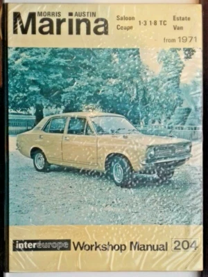 Morris Marina 1.3 & 1.8 Intereurope Workshop Manual from 1971 onwards. - Image 1 of 4