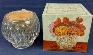 Vintage Avon - Crystal Glow Perfumed Candle Holder - With Box - Heavy - Picture 1 of 6