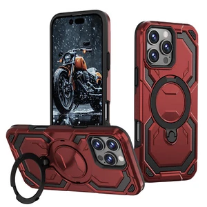 Für iPhone 15 16 Pro Max 12 13 14 Magnet Hülle Ring Ständer Robust Stoßfest - Bild 1 von 15