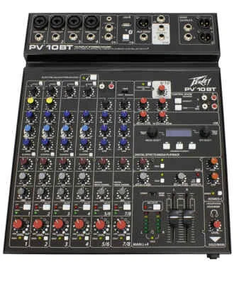 Peavey PV10BT 10-Channel Mixer with Bluetooth - Image 1 of 4