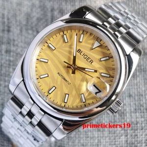 Reloj automático de acero para hombre BLIGER NH35 36 mm/39 mm esfera palma zafiro fecha luminoso - Imagen 1 de 11